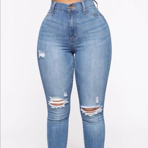 Medium Blue Skinny Jeans